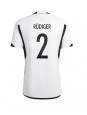 Billige Tyskland Antonio Rudiger #2 Hjemmedrakt VM 2022 Kortermet